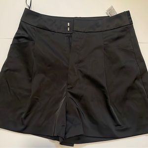 Zara high waisted black dress shorts